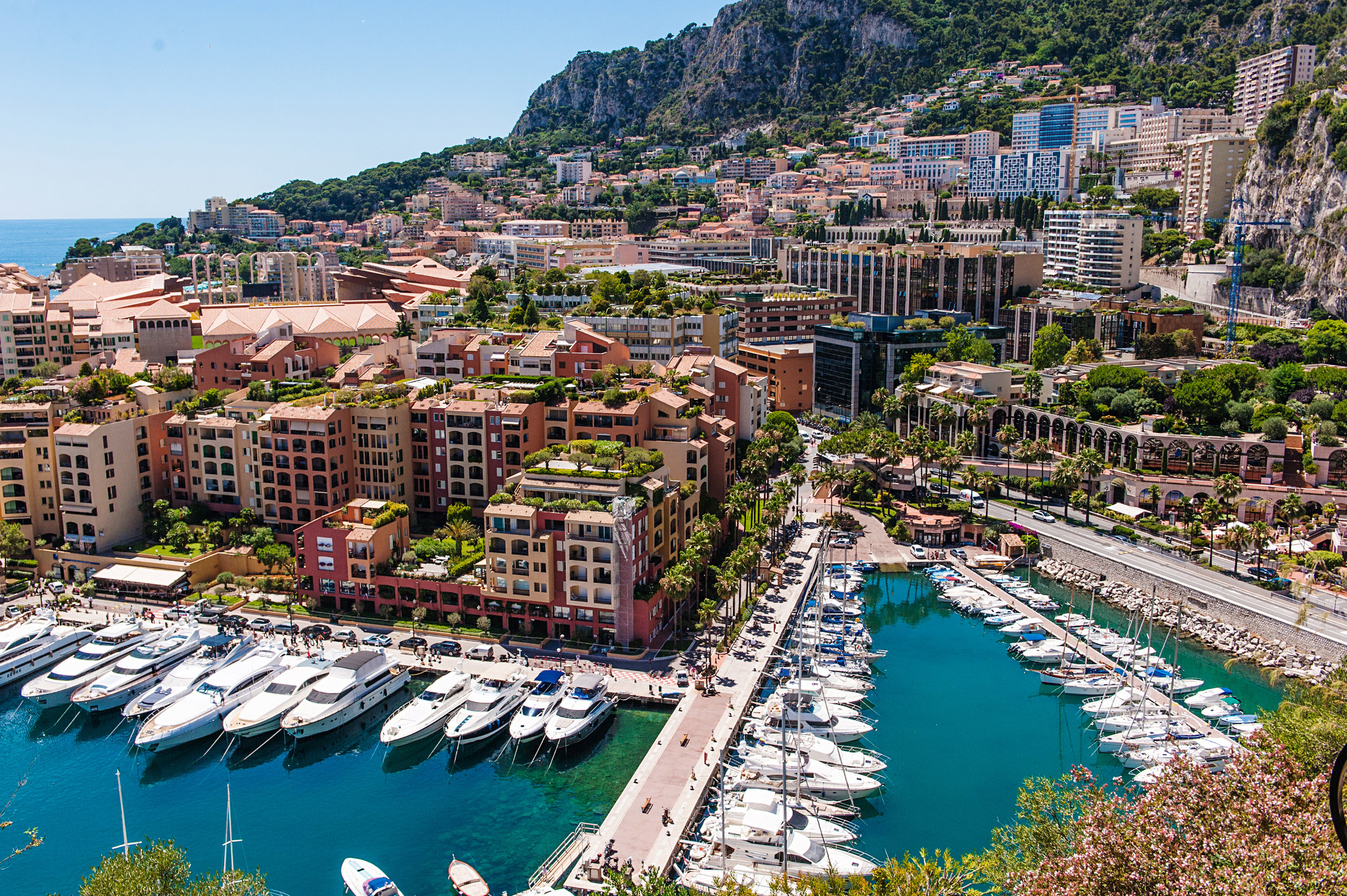 A view of the marina in Monaco