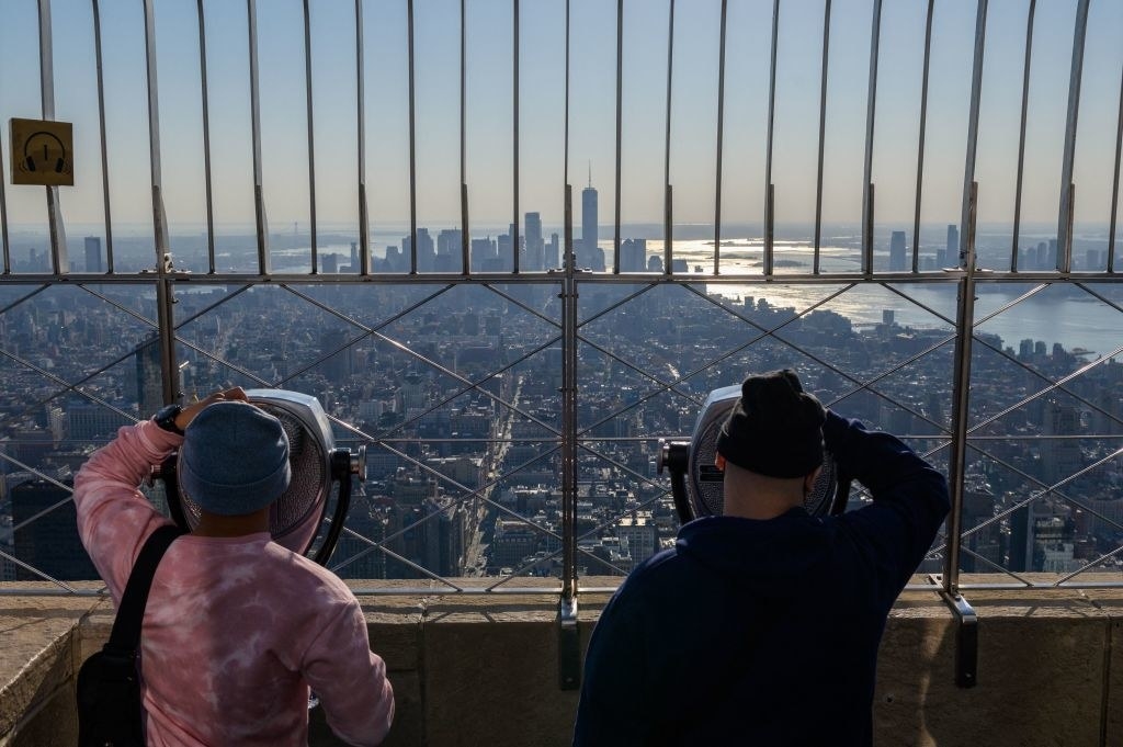 The view from the top of the Empire State Building