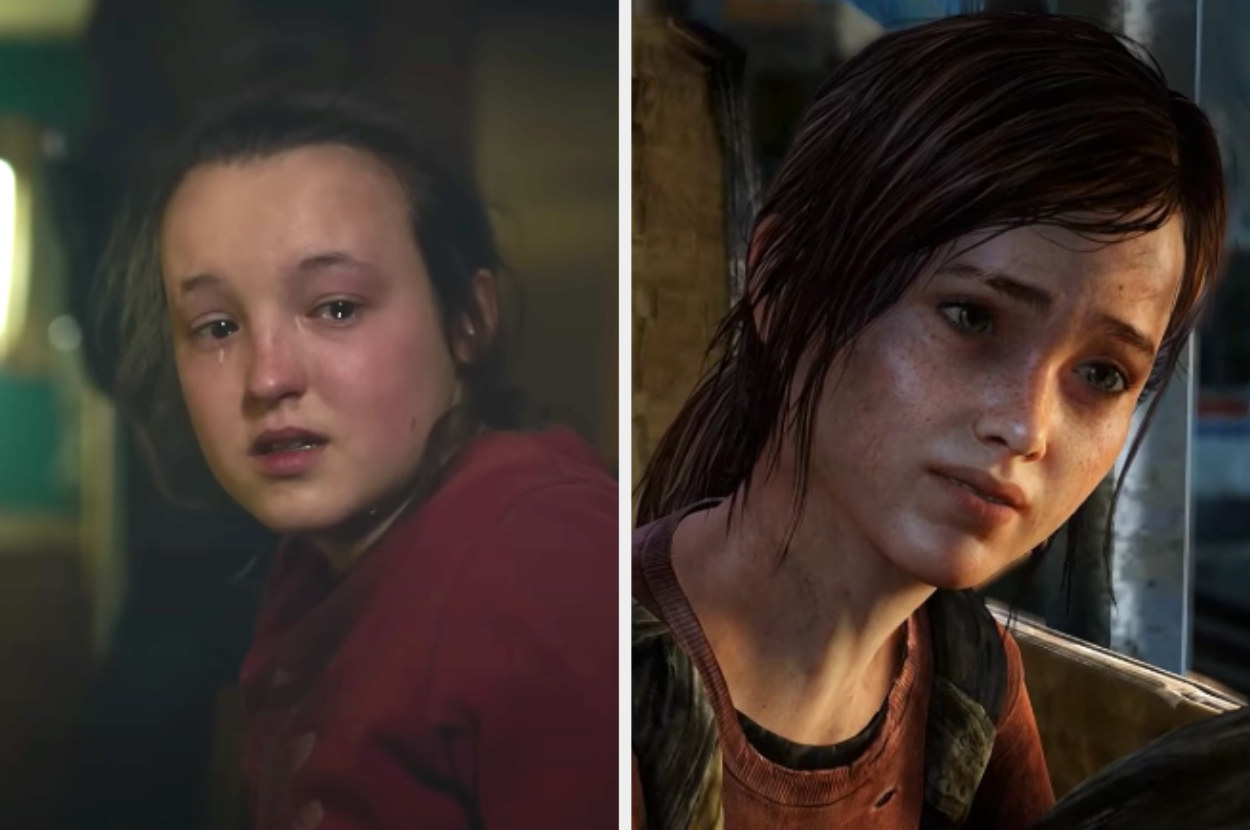 side by side of Bella and the game character