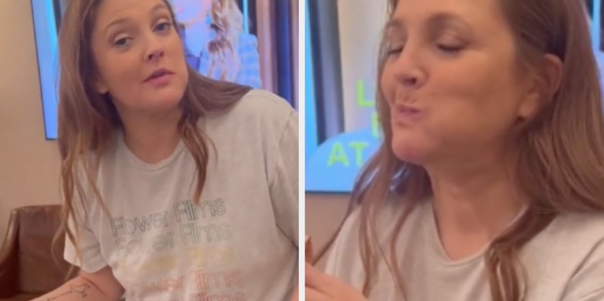 Drew Barrymore Is Going Viral For Eating Pizza - Vimarsana News