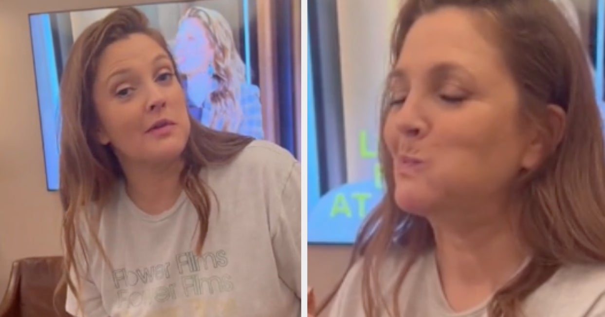 People Are Either Loving Or Hating The “Controversial” Way Drew Barrymore Eats Pizza
