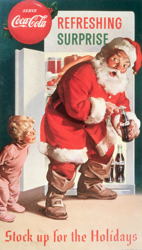 the coca cola ad with santa