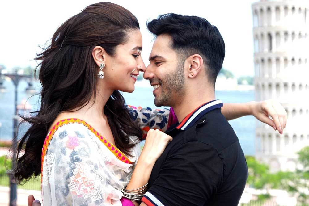 Varun Dhawan and Alia Bhatt in a still from the song &#x27;Humsafar&#x27; from the film