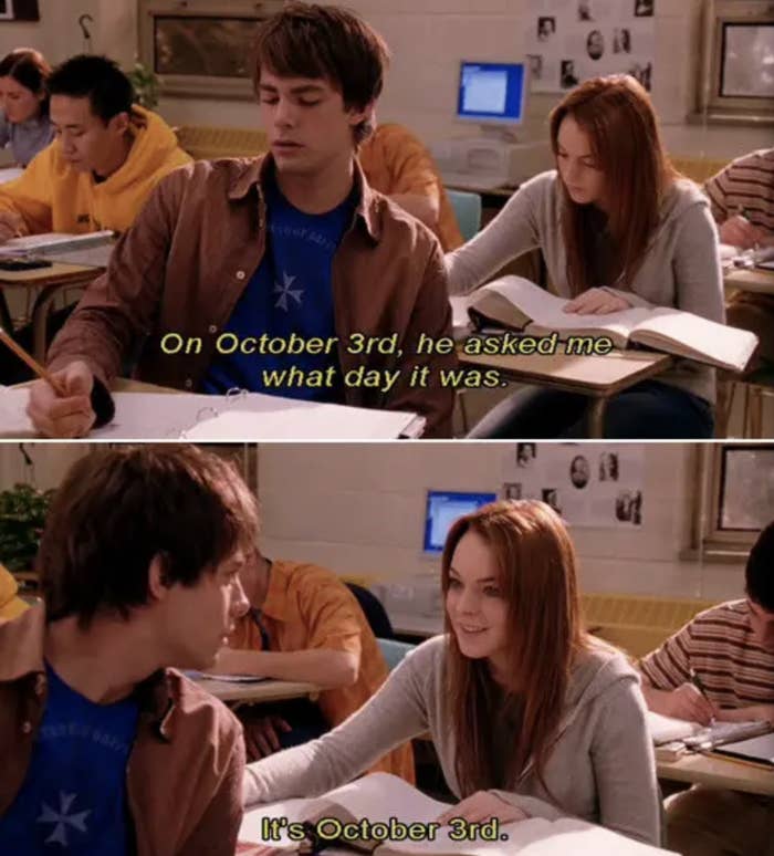 October 3rd meme from &quot;Mean Girls&quot;