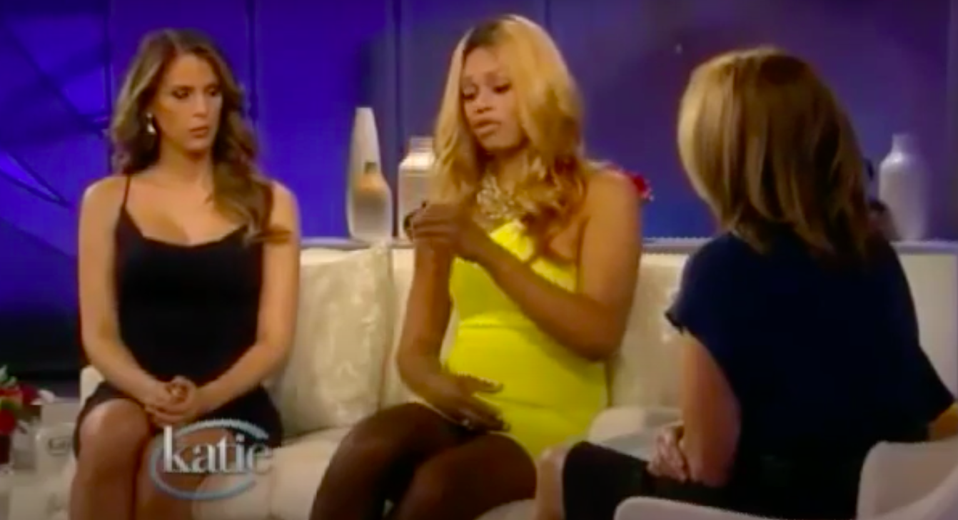 Carmen and Laverne being interviewed by katie