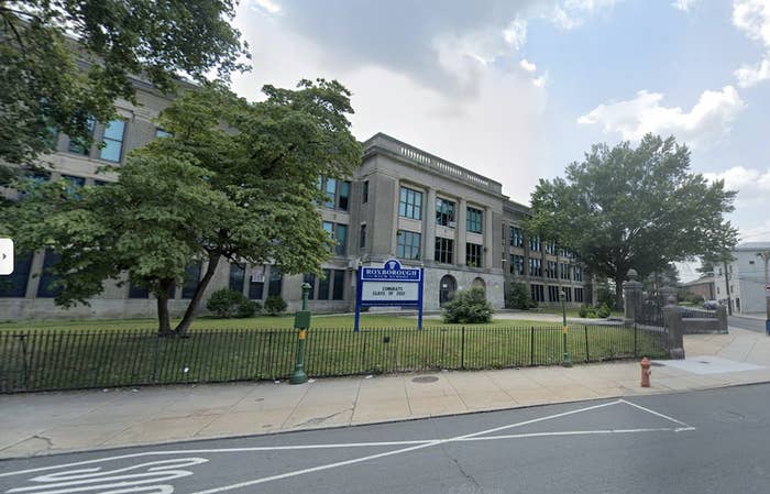 The exterior of Roxborough High School