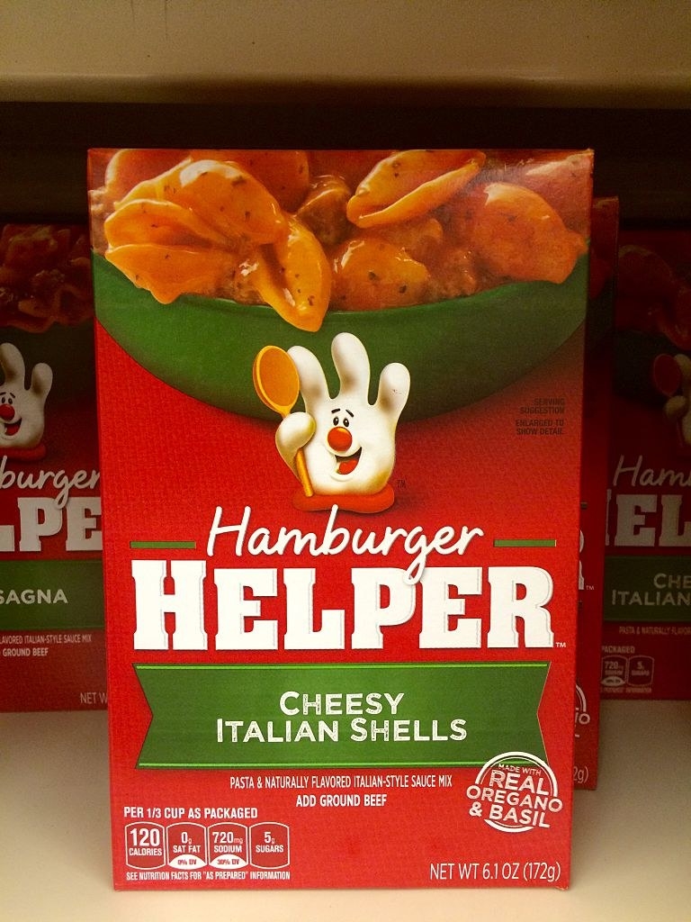 A box of Hamburger Helper