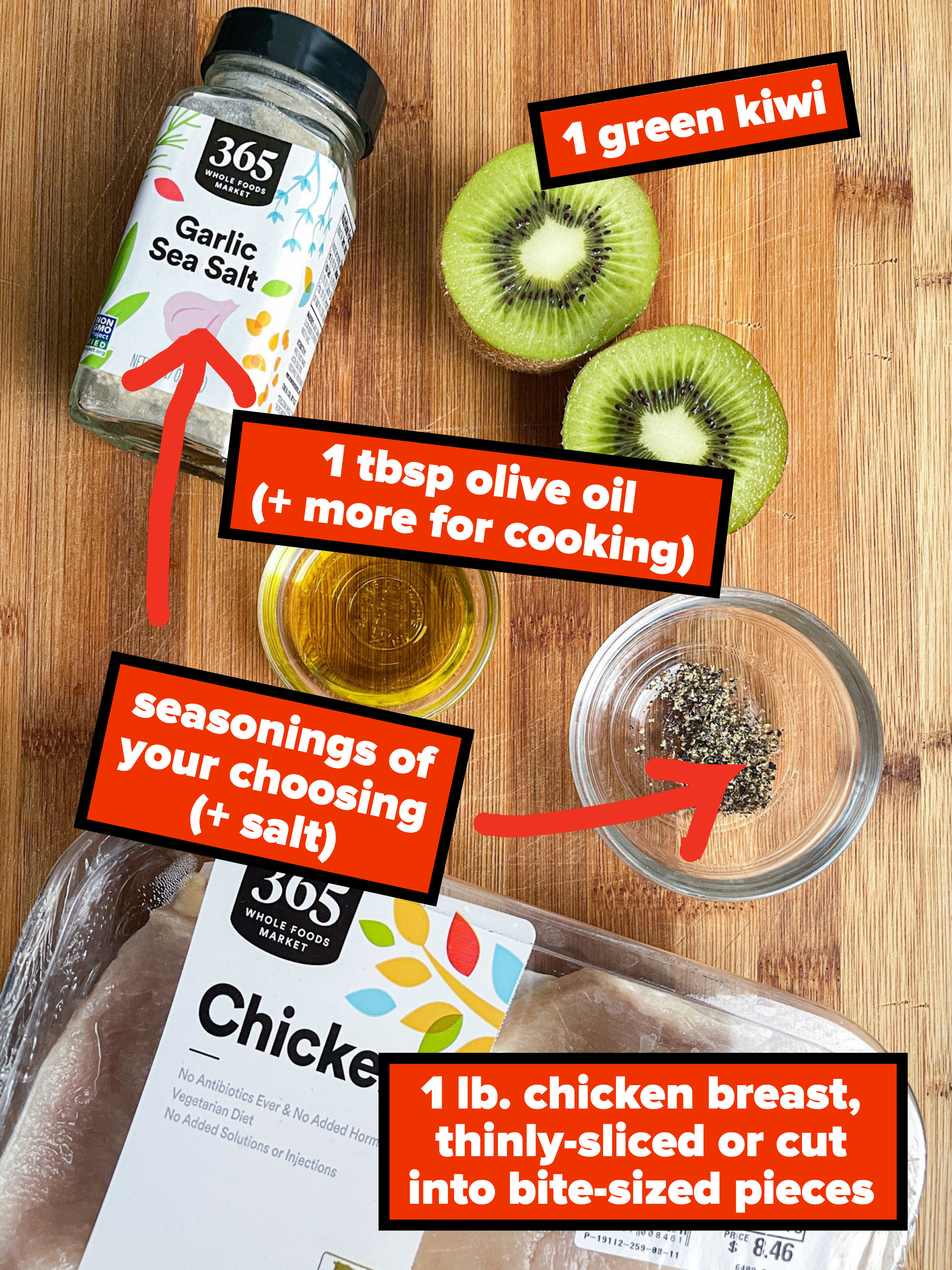 Ingredients for chicken