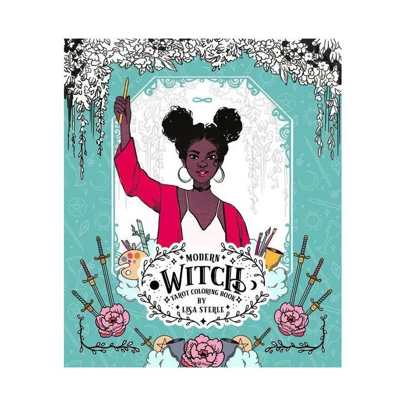 The cover of the Modern Witch Tarot Coloring Book