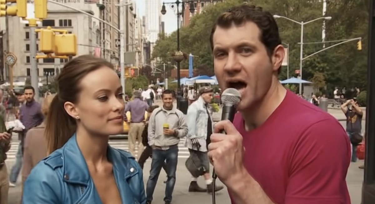 Olivia Wilde and Billy Eichner on &quot;Billy on the Street&quot;