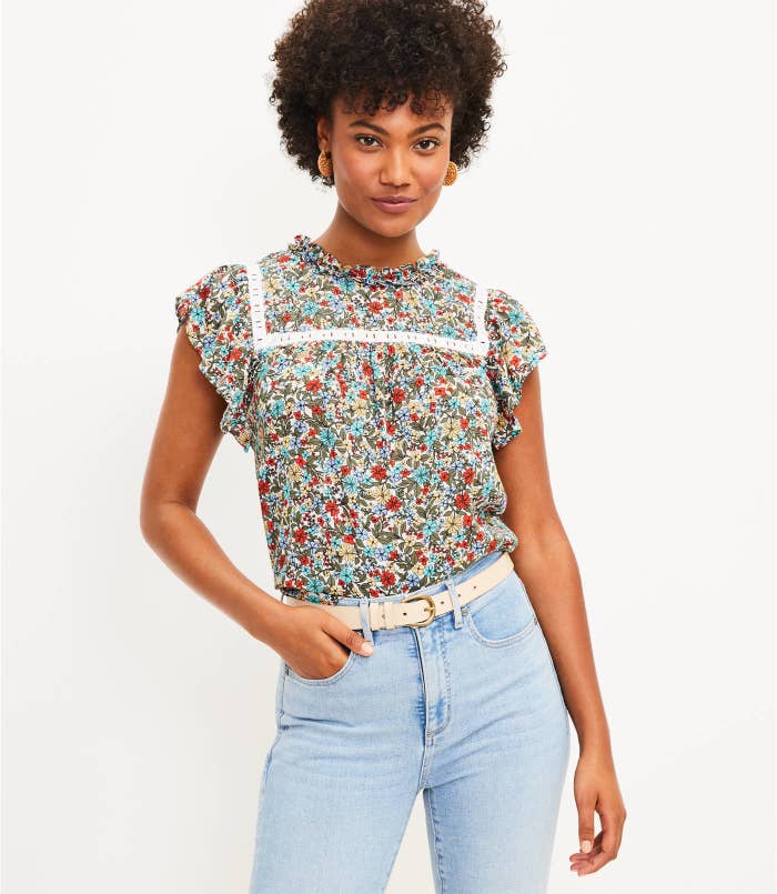 A model wears the top