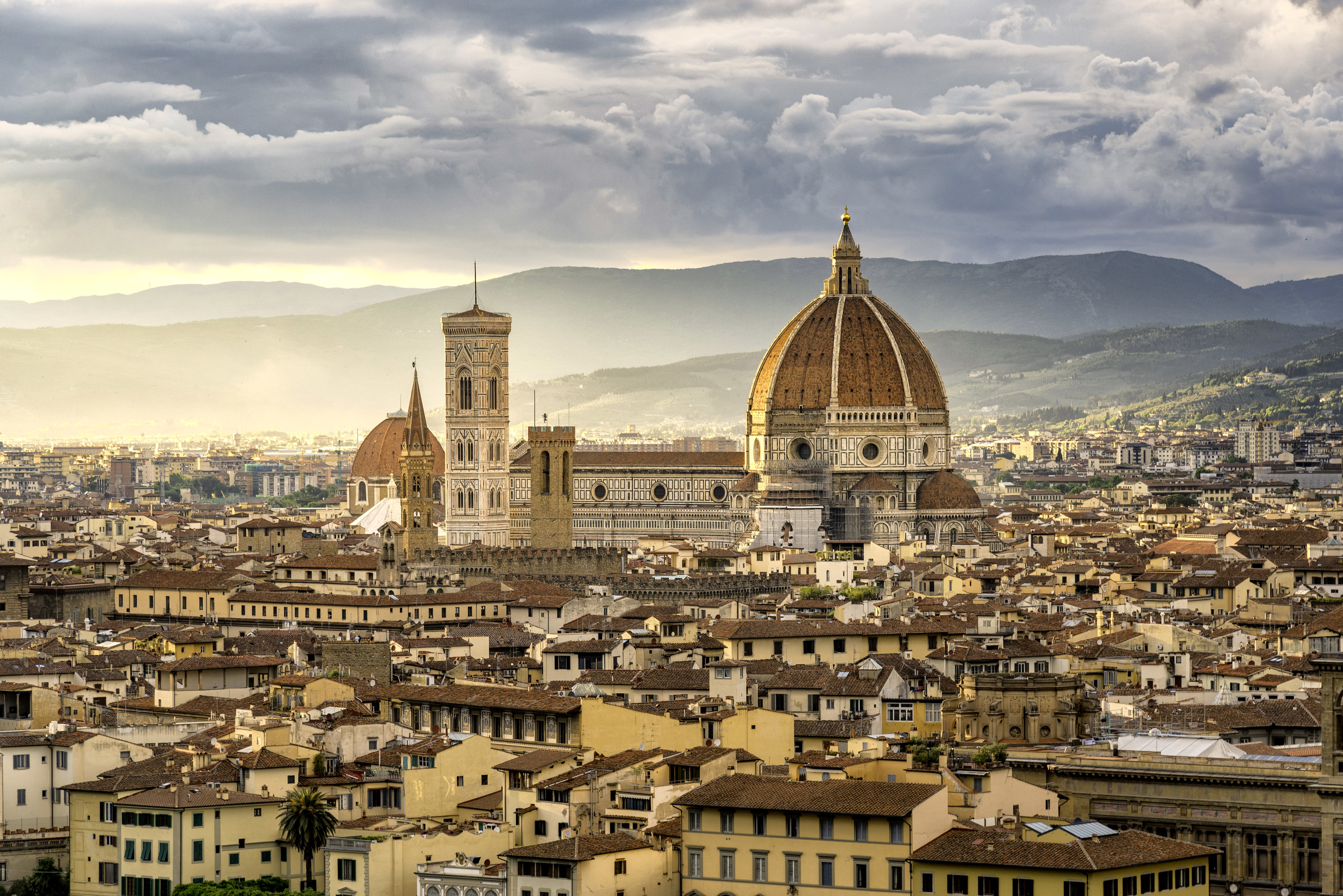 overhead view of Florence