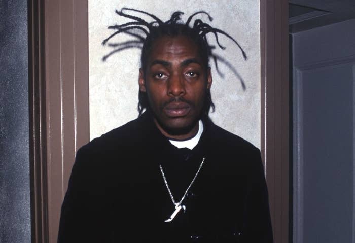 A closeup of Coolio