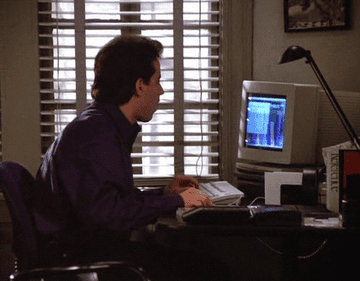 Seinfeld at a computer
