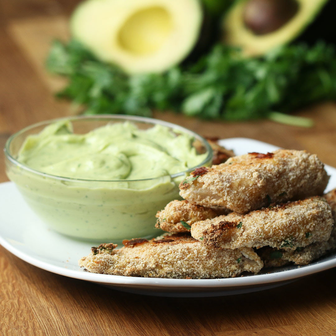 Fish Fingers With Avocado Dip