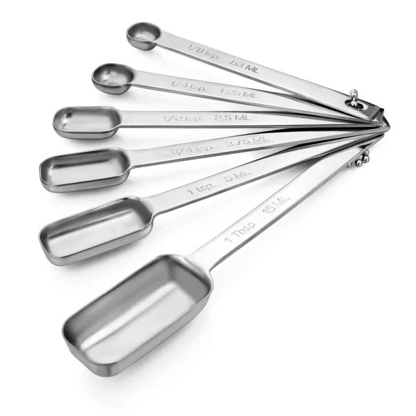the measuring spoons