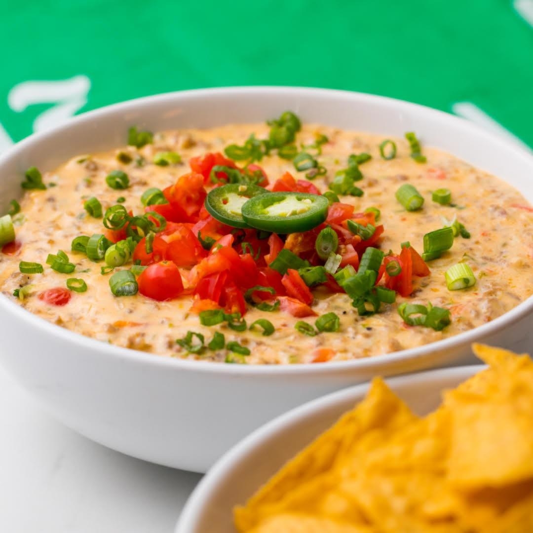 Spicy Cheesy Sausage Dip