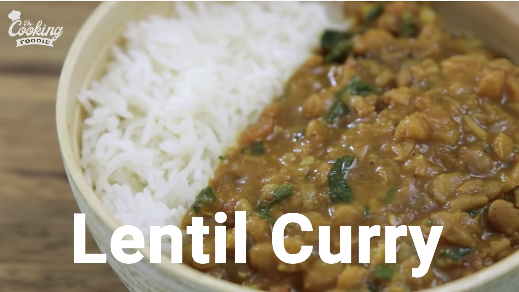 Lentil curry with rice