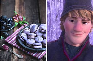 Purple foods are on the left with Kristoff on the right
