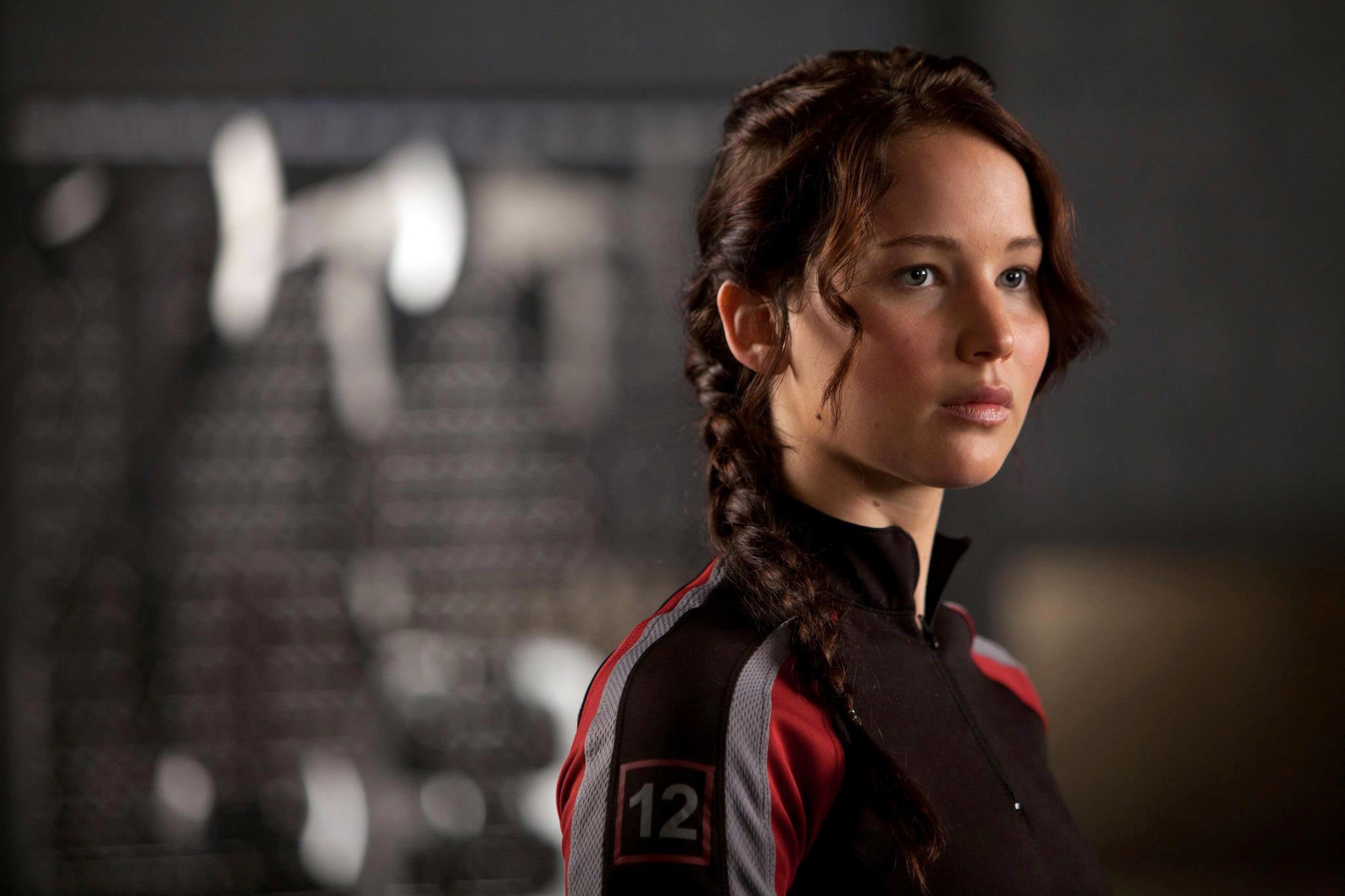 closeup of Katniss