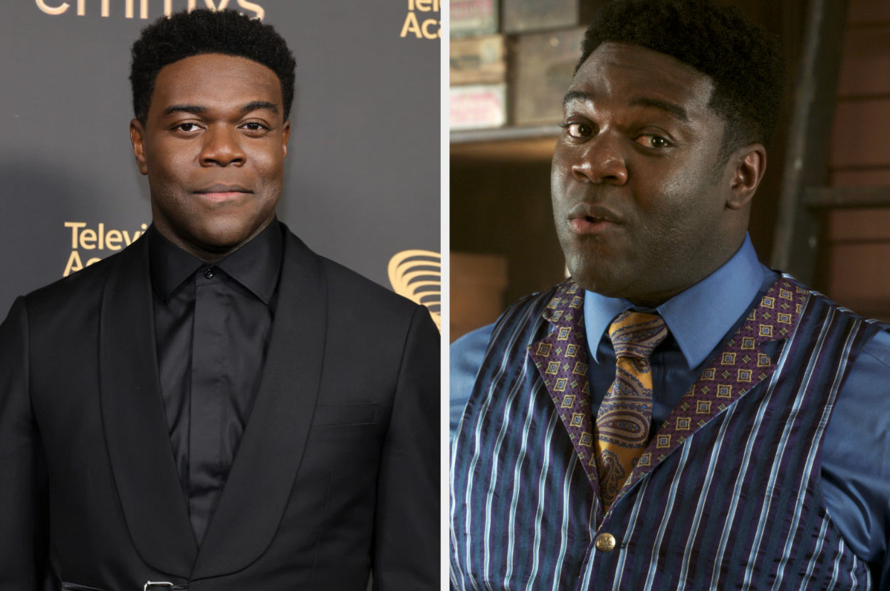 Sam Richardson on the red carpet as himself and as Gilbert in hocus pocus 2