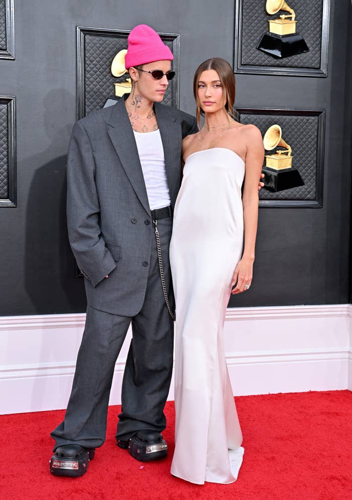 Justin and Hailey on the red carpet