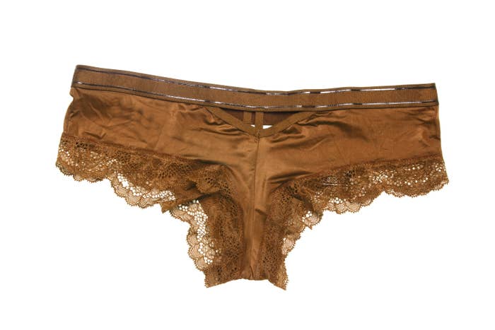 A pair of skimpy, frilly underwear