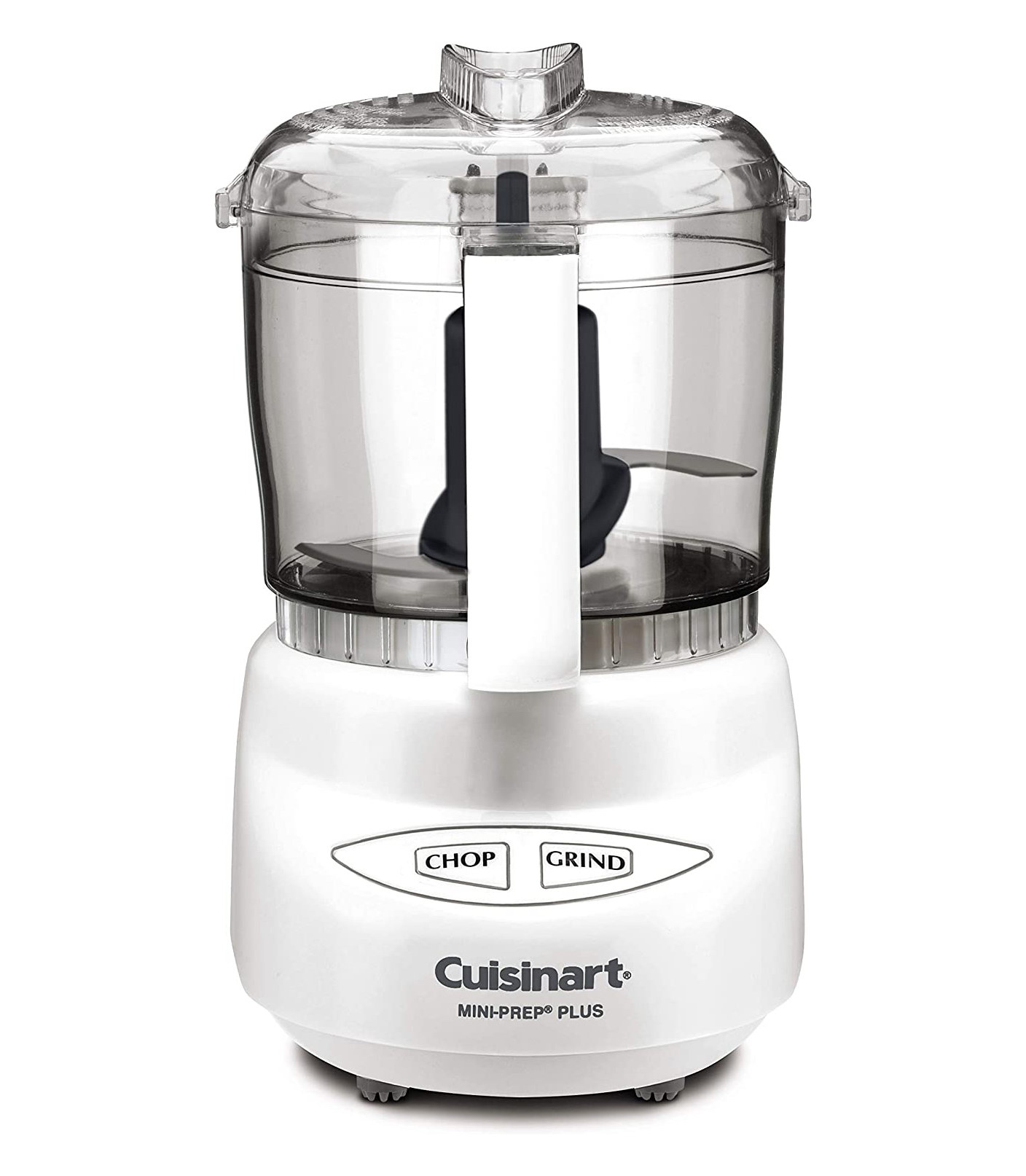 A white food processor