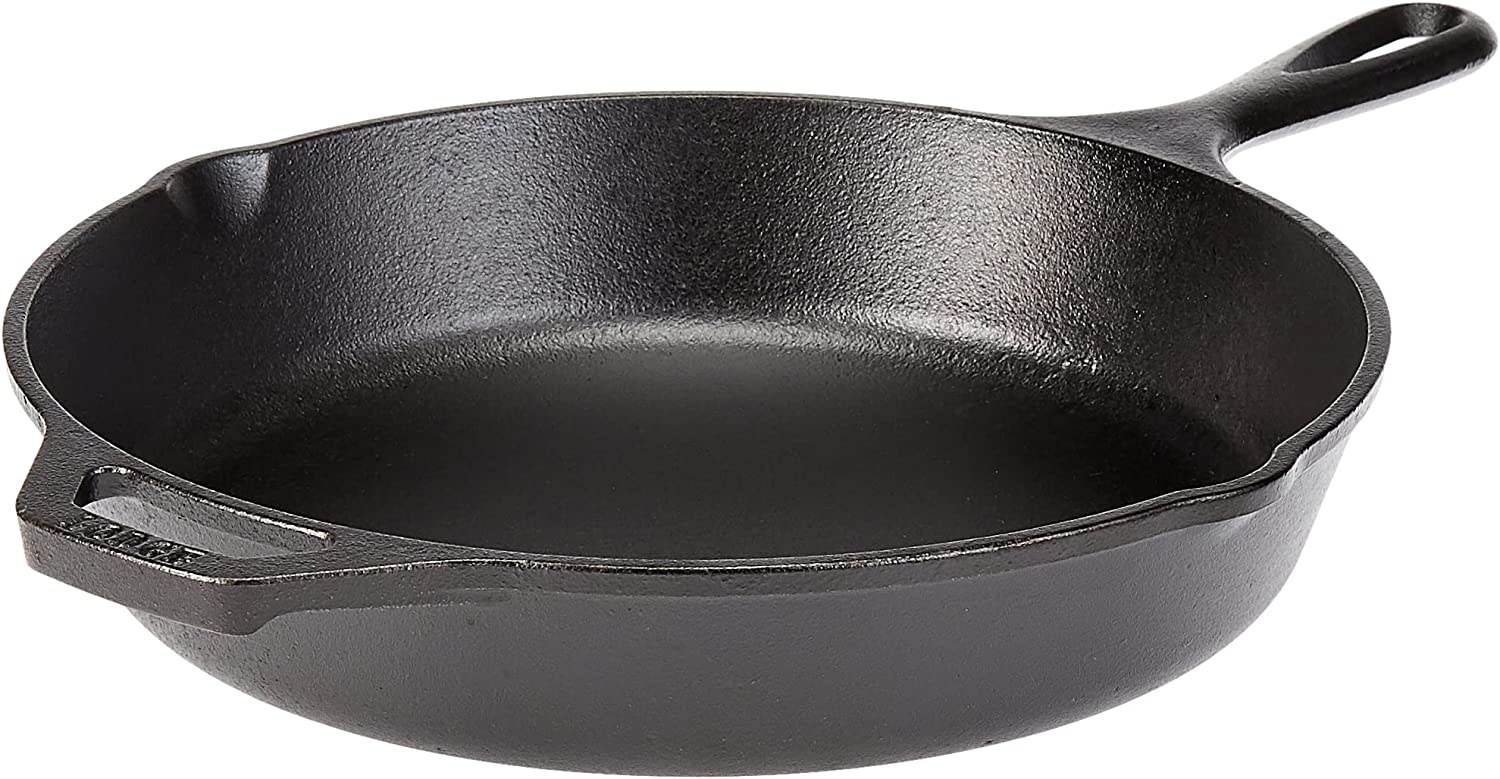 a seasoned cast iron pan