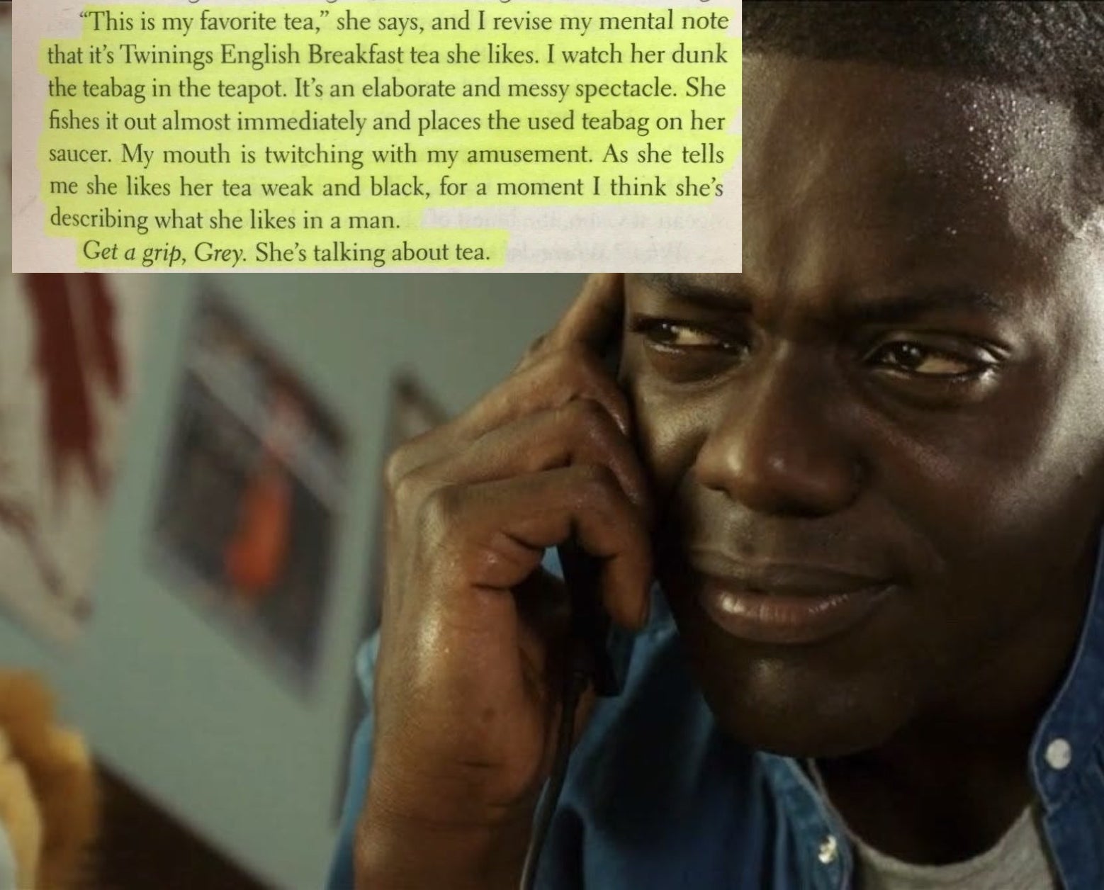 daniel kaluya in &quot;get out&quot; (insert) excerpt from &quot;grey&quot;