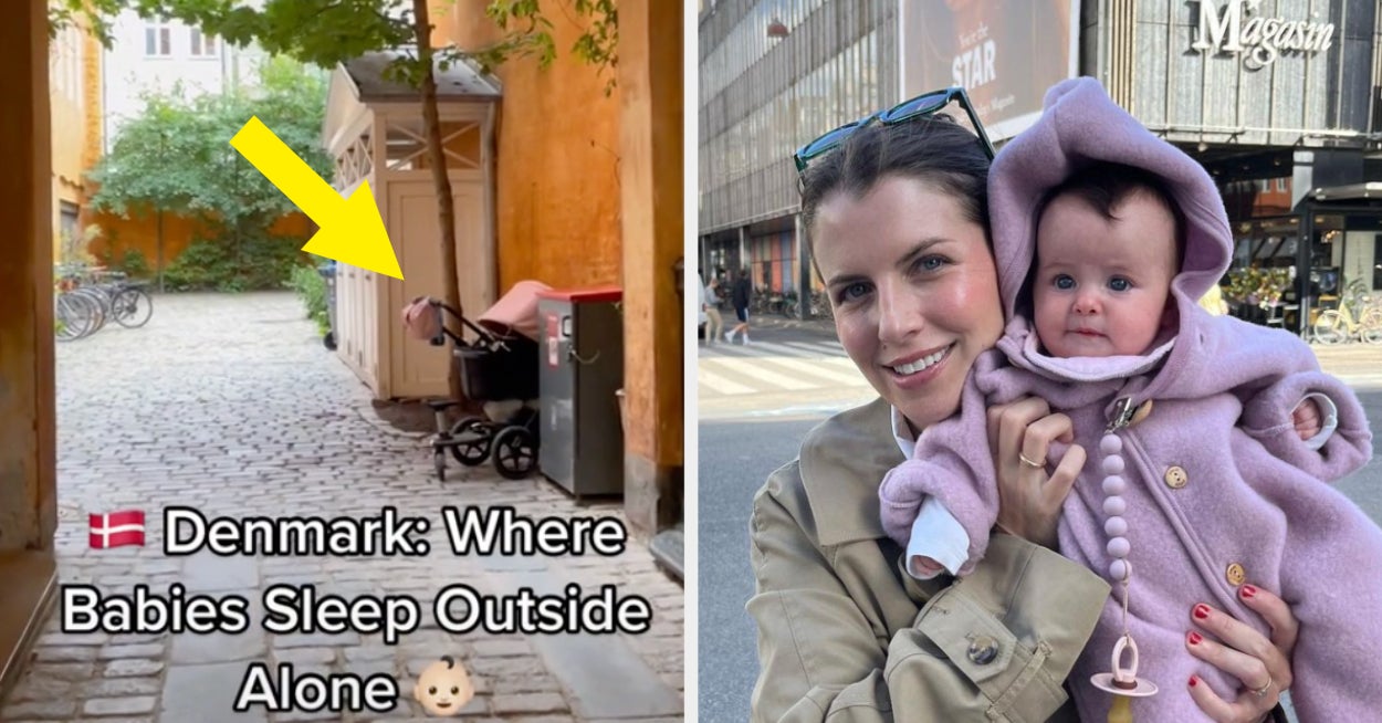 This Woman Leaves Her Baby To Sleep Alone Outside In Public — But In Her Country, It's The Norm