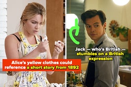 text: alice's yellow clothes could be a reference to a short story from 1892