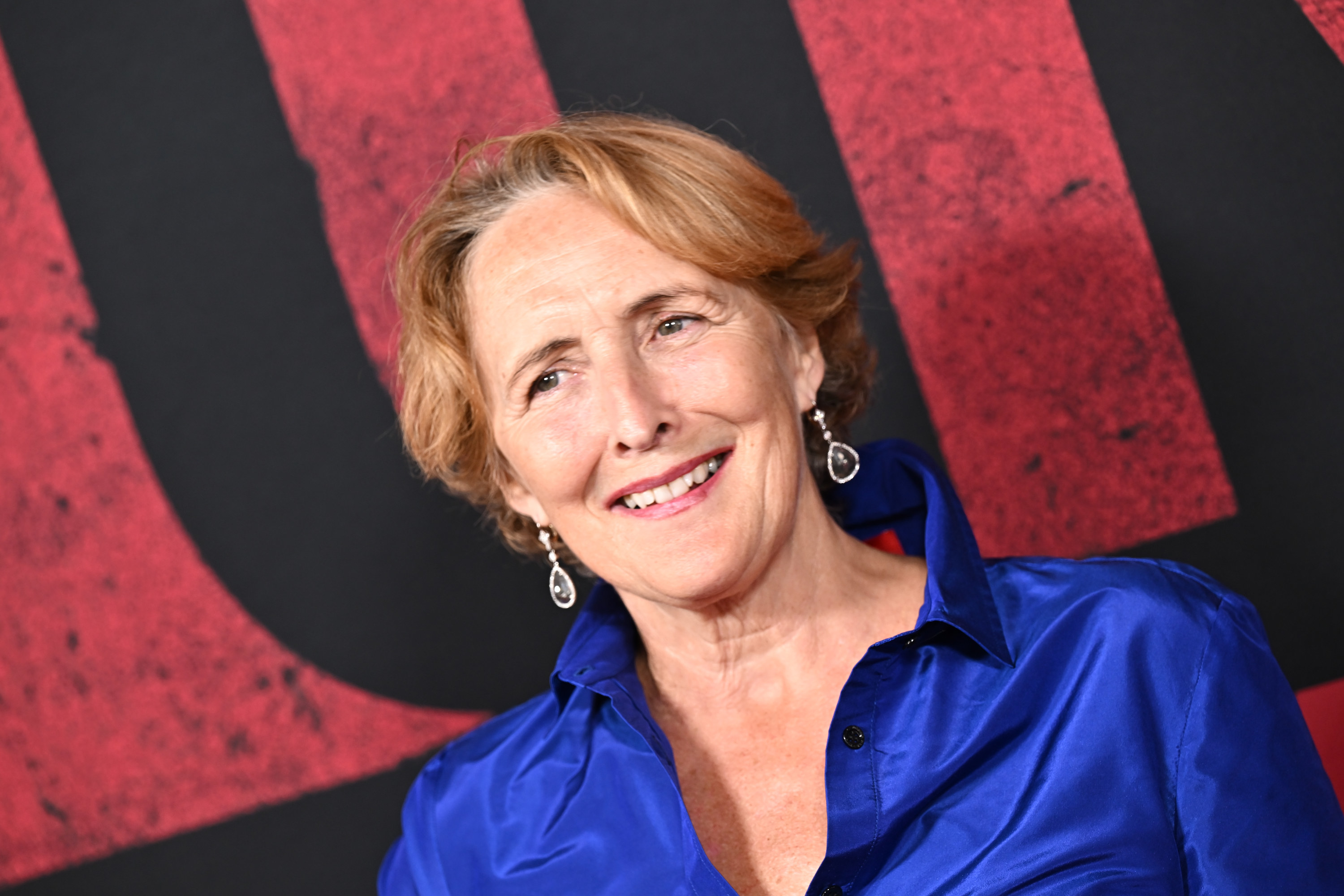 Fiona Shaw on the red carpet
