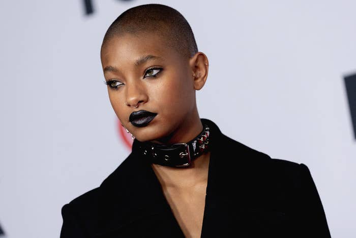 Willow Smith arrives at the 2022 iHeartRadio music awards