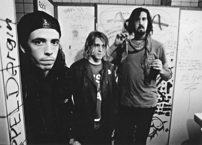 The members of Nirvana