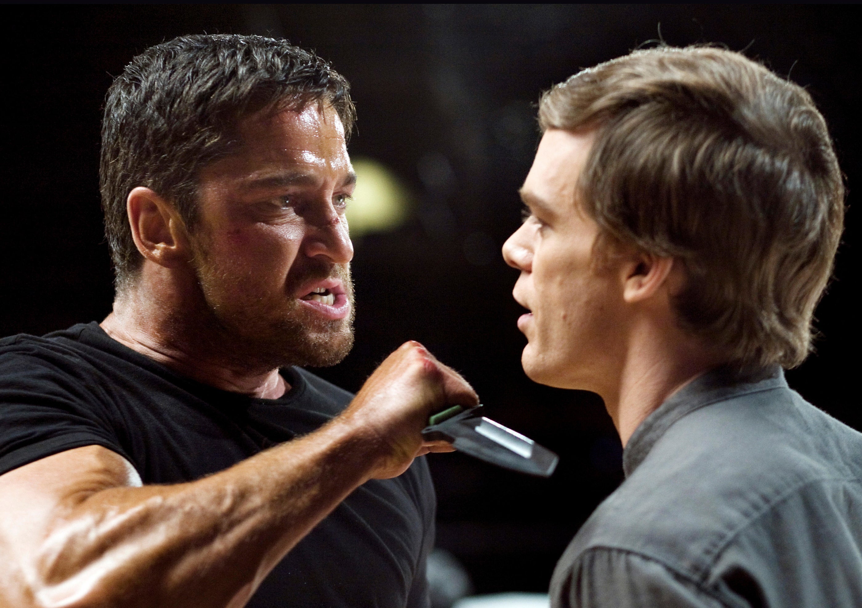 Gerard Butler and Michael C. Hall in &quot;Gamer&quot;