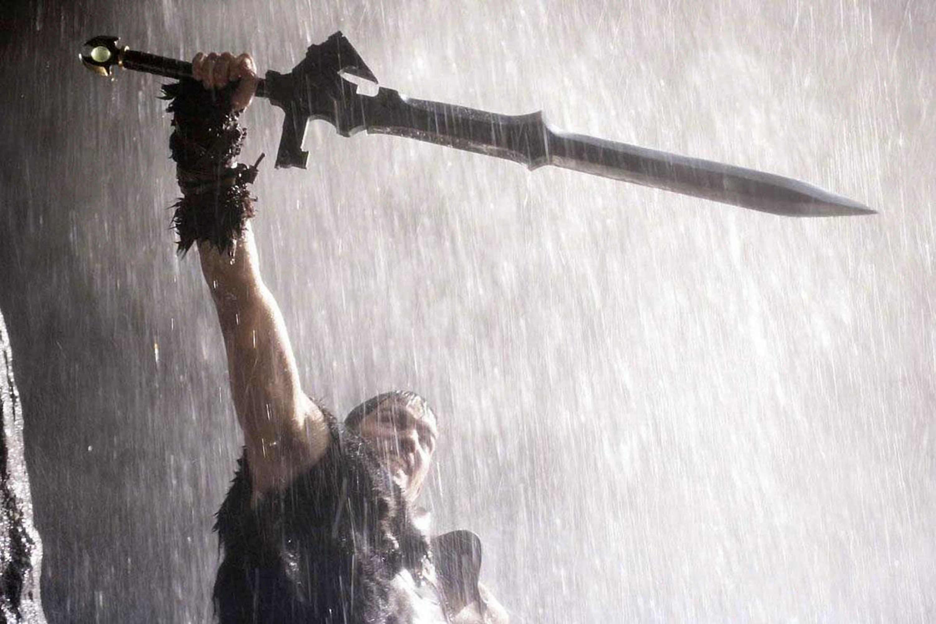 James Caviezel wields a sword in &quot;Outlander&quot;
