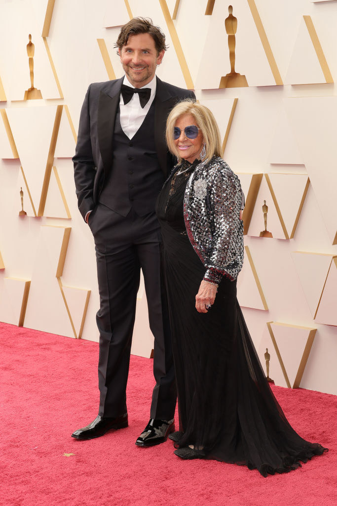 Bradley with his mom on the red carpet