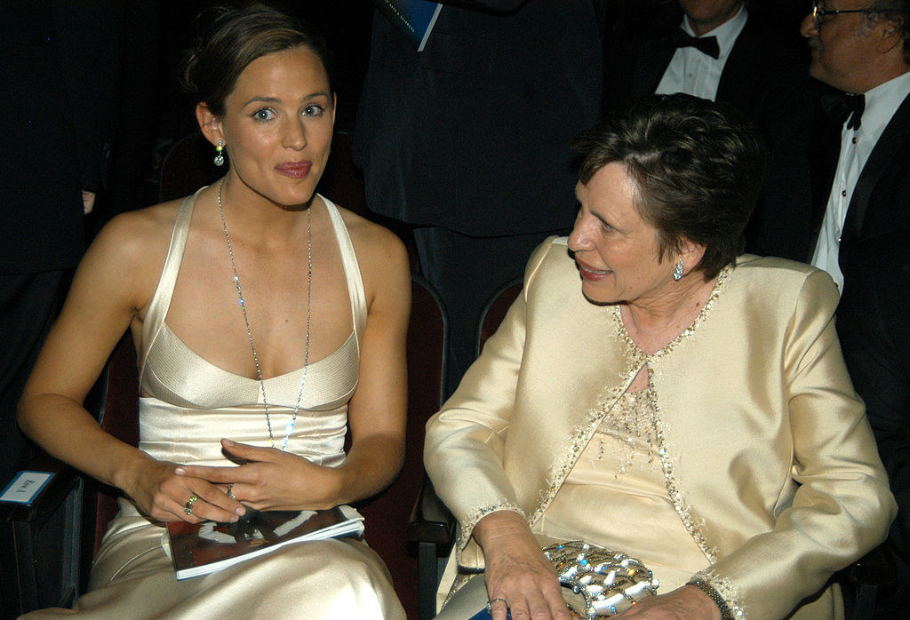 Jennifer and her mom sitting together