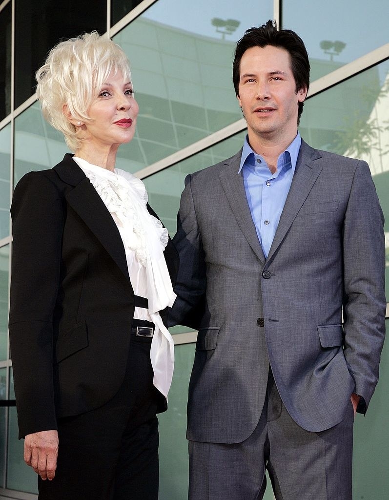 Keanu with his mom