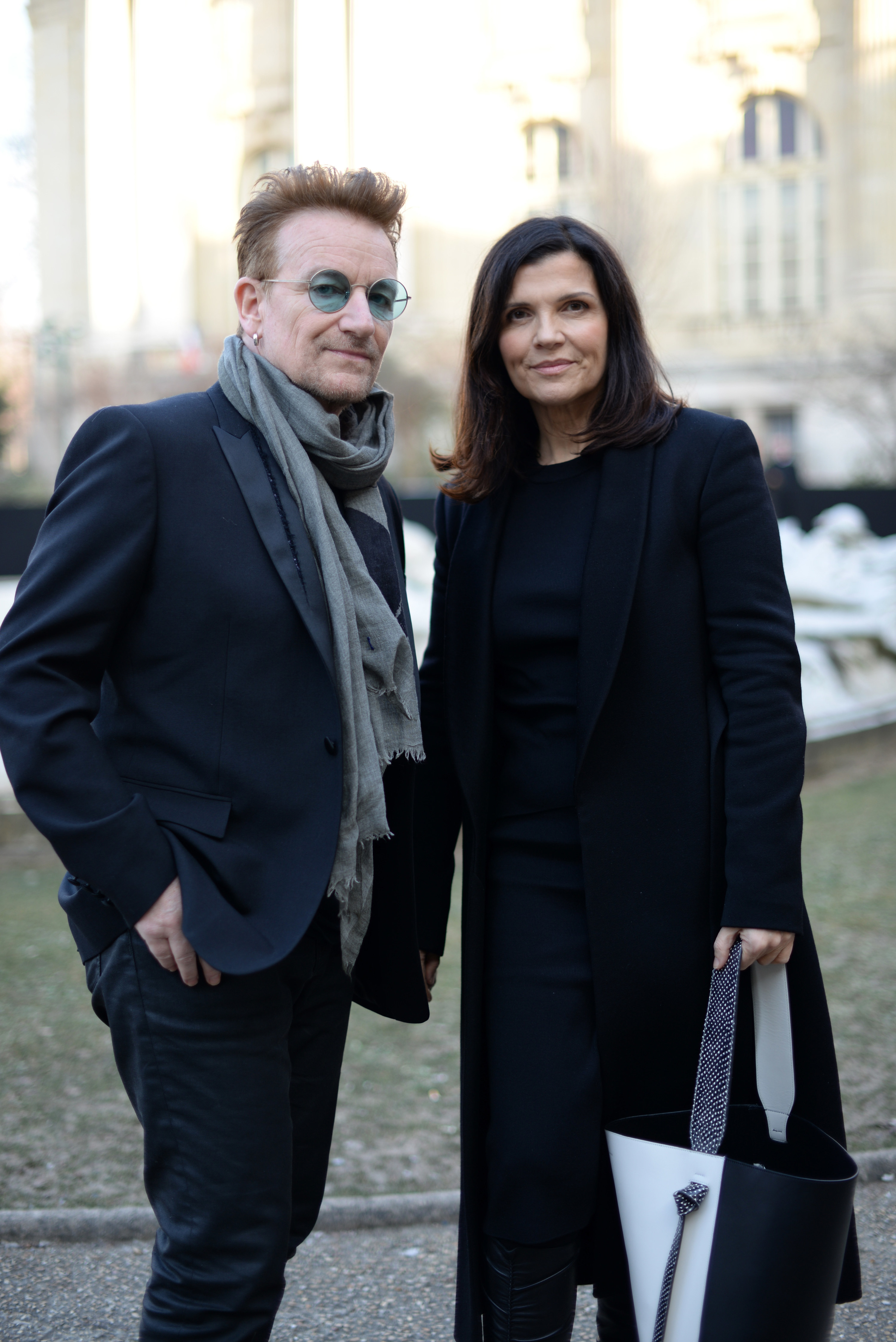Bono and Ali Hewson are seen at the Dior Homme Menswear Fall/Winter 2017-2018 show in January 2017