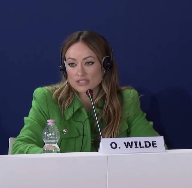 Wilde at the &quot;Don&#x27;t Worry Darling&quot; press conference