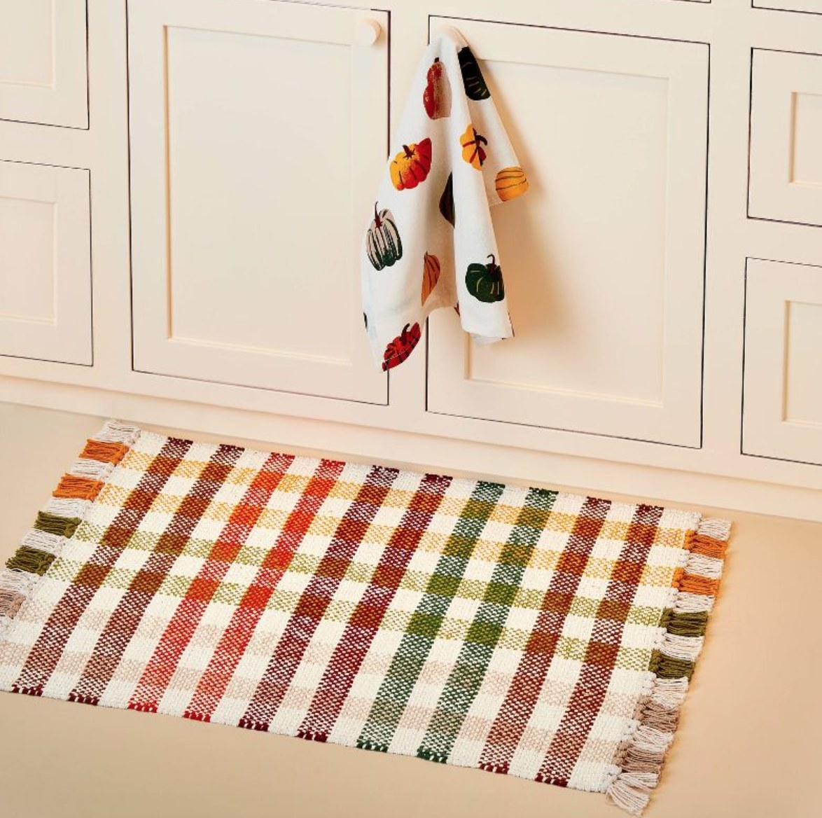 the plaid multicolor kitchen rug
