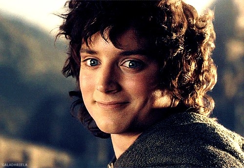 frodo baggins smiling