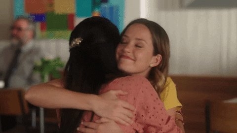 friends hugging