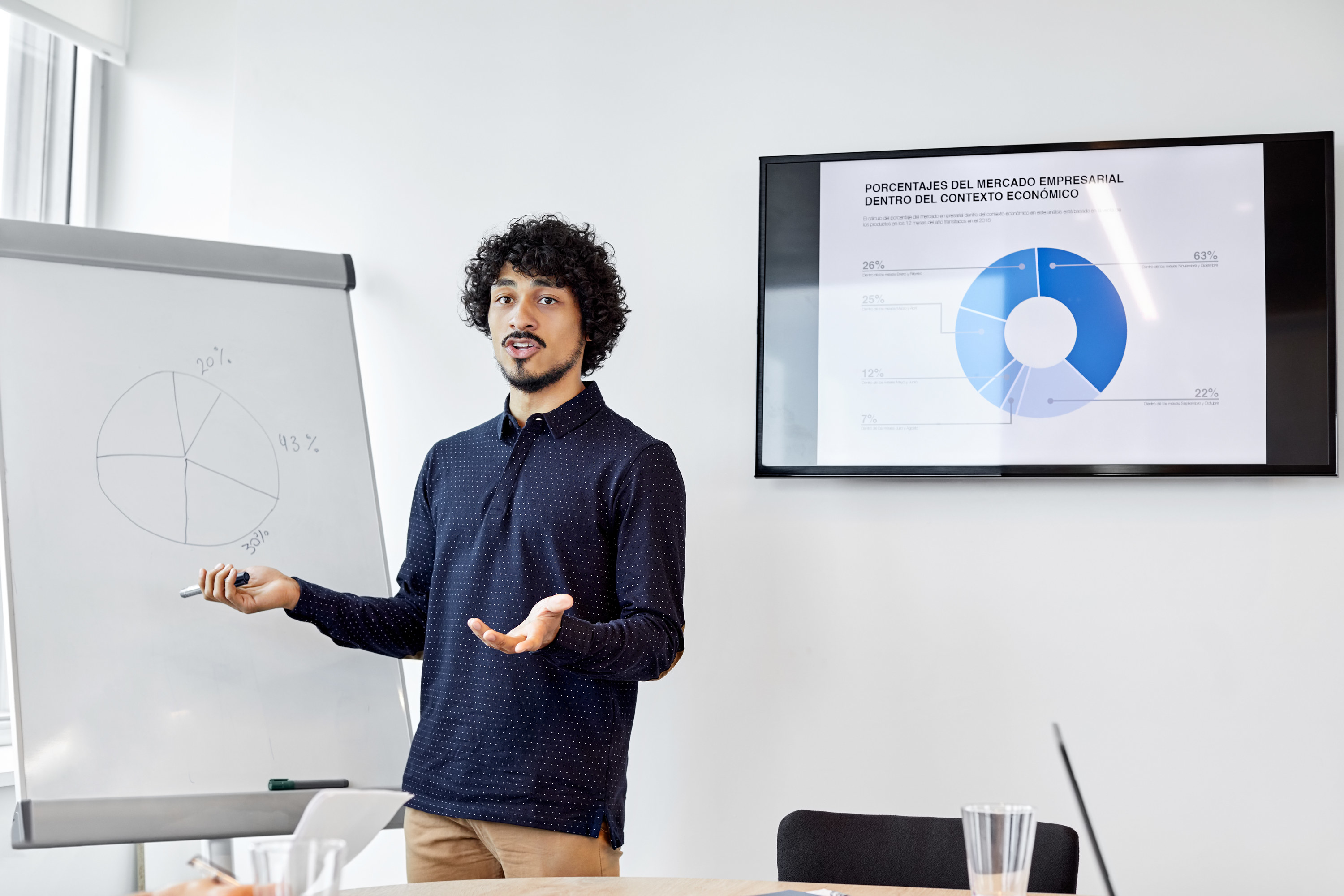 man giving a presentation