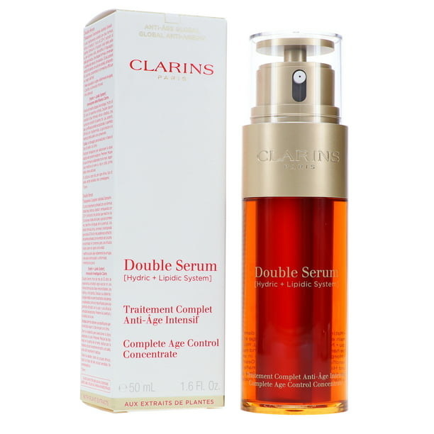 Clarins double serum packaging