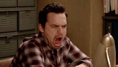 character making a grossed-out face