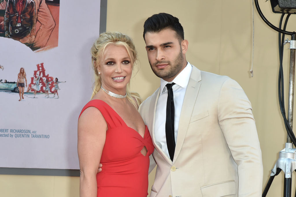 Britney and her husband Sam on the red carpet