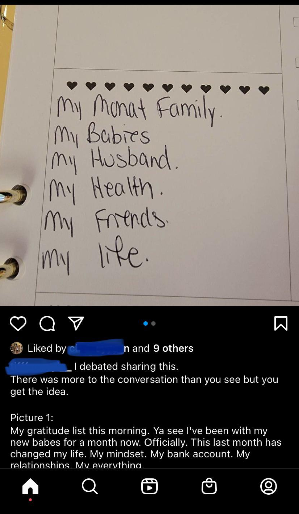 poster putting the mlm business ahead of their family
